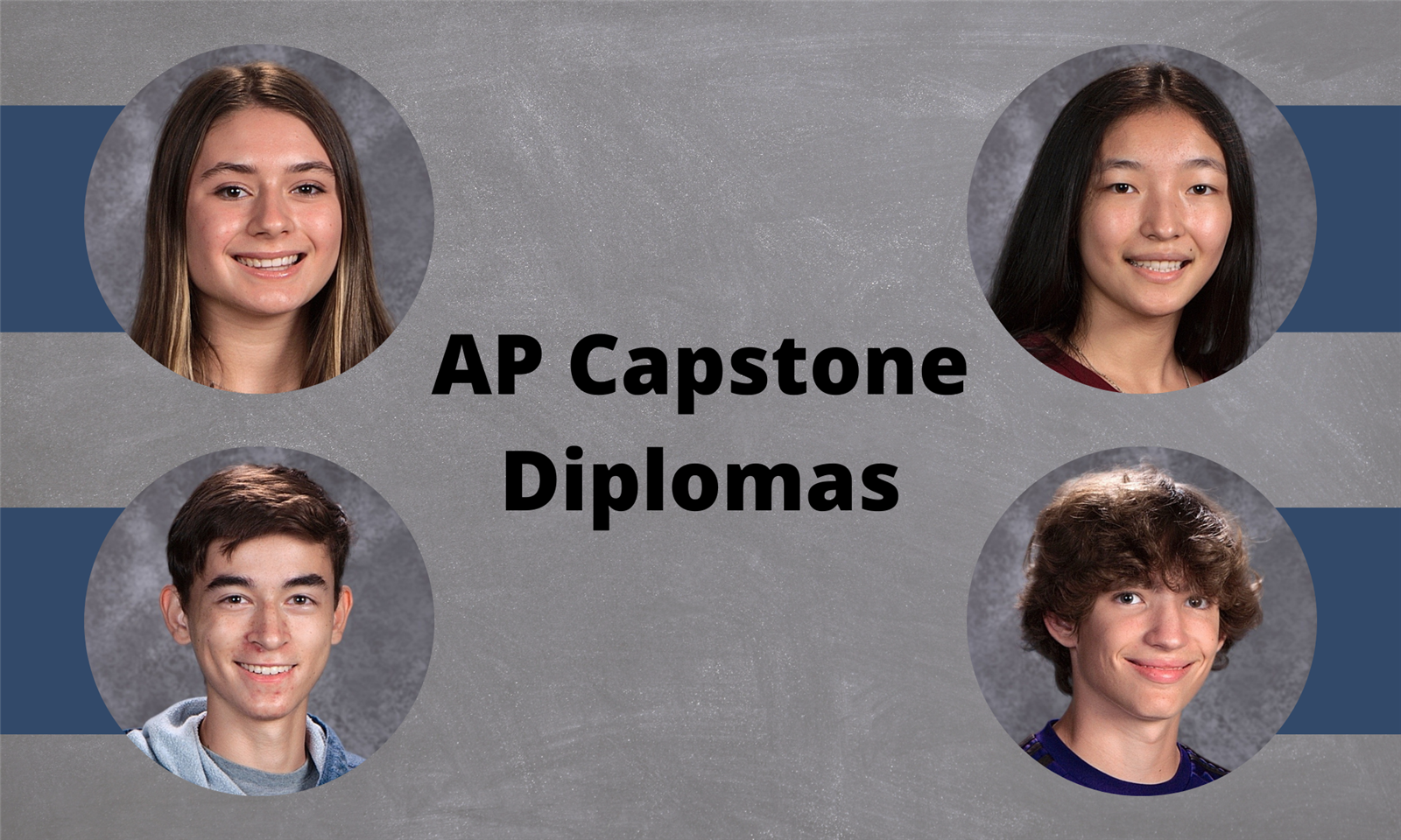 Four student headshots